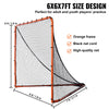 6'x6' Lacrosse Goal Net Folding Backyard Lacrosse Training Equipment Steel
