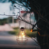 Solar Powered Hanging Copper Lantern Retro Outdoor Decor Light Table Lamp UK