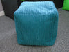 Chunky Cord Pouffe Footstool Cube Soft Foot Rest Stool Ottoman Beanbag filled