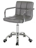 Swivel Office Chair PU Leather Adjustable Computer Desk Armchair(109)- 4 Colors