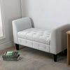 Large Chesterfield Storage Ottoman Bench Box Widnow Seat Stool Bedroom Footstool