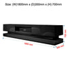 Modern TV Unit Cabinet High Gloss Doors With LED Light TV Stand Sideboard Drawer