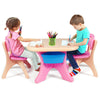 Kids Table Chair Set Children Toddler Study Painting Desk Home School W/ Drawers