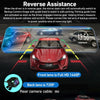 1440P Dual Lens Car DVR Dash Cam Video Camera Recorder Rearview Mirror 10"