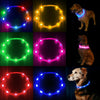 Light up LED All Size Dog Collar Adjustable USB Rechargeable Pet Safety Luminous