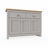 Sideboard Cabinet Furniture Storage Grey or Cream Cupboard 3 Doors 2 Drawers