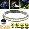 COB+LED Headlamp Headlight Torch Flashlight Work Light Bar Head Band Lamp USB