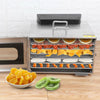 6 Trays Food Dehydrator Dryer Electric Fruit Drying Machine Steel 35L
