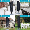 Sun Umbrella Parasol Cover Waterproof Weatherproof Outdoor Courtyard Heavy Duty