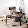 Corner L-Shape Computer Desk PC Workstation Writing Gaming Table Home Office