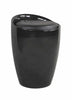 PU Faux Leather Ottoman Storage Plastic ABS Stool Seat Bench Wizard Chair Gloss
