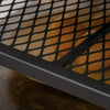 Industrial Coffee Table Centre Table W/ 3-Tier Storage Shelves, Rustic Brown