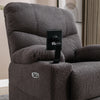 Electric Recliner Chair Sofa TV Armchair Cinema Chair with 2 Cup Holders Grau