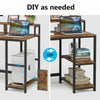 Tribesigns Computer PC Desk Industrial Writing Desk Table with Shelves and Hutch