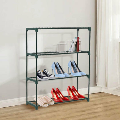 4 Tier Shoes Rack Metal Storage Holder Garden Stand Flower Plant Display Shelf