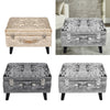 Storage Stool Trunk Pouffe Footstool Ottoman Bedroom Crushed Velvet Chest Chair