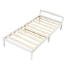 Single Bed Frame In White 3ft Solid Wooden Frame. Fits Single Mattress 190x90 cm