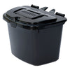 Black Kitchen Compost Caddy Bin - Food Recycling (7 Litre) 7L