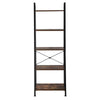 5-Tier Ladder Shelf Bookcase Bookshelf Plant Flower Stand Storage Metal Frame