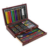 Artists Wooden Art Case Pencils Crayons Colour Painting Oil Pastels Set