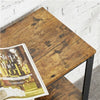 3 Tiers Console Table Bookshelf Entryway Hallway Tables 2 Shelves 101x35x80cm