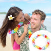 24 Pcs Lei Flower Garlands Necklace Hawaiian Tropical Beach Party Fancy Dress