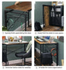 Industrial Computer Desk Folding Laptop Pc Writing Study Office Table Vintage