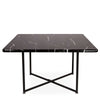 Black Marble Effect Coffee Table 80*80 cm Square MDF Sofa Side Table