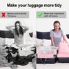 8Pcs Packing Cubes Luggage Storage Organiser Travel Compression Suitcase Bags UK