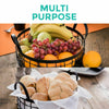 2 Tier Fruit Basket W/ Handle Holder Rack Vegetable Bowl Storage Stand Dining