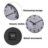 Wall Clock Illuminated / Solid Numerals Silent Retro Chic Decor 12-13inch Clocks