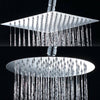 Square Large Shower Head 10" Stainless Steel Rainfall Overhead High Pressure UK