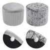 Velvet Fabric Footstool Round Pouffe Stools Dressing Table Vanity Stool Chair