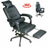 Office Racing Chair Gaming Swivel PU Leather Computer Seat Home Office +Footrest