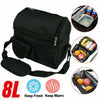 8L Portable Lunch Bag Box Women Men Thermal Insulated Tote Picnic Food Coolbag