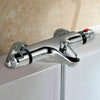 Chrome Thermostatic Bath Shower Mixer Tap Valve Deck Mounted Bathroom Filler