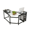 Corner Computer Desk L-shaped PC Table Workstation Home Office Study Furniture