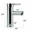 NEW Cloakroom Chrome Bathroom Modern Mini Basin Sink Mono Mixer Tap Brass Faucet