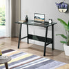 100CM Computer Desk Study Writing Table Ladder Metal Frame Workstation 4 Colour