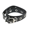 Punk Leather Waist Belt Rivet Eyelet Studded Single Grommet Buckle Chain Unisex