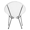 Mesh Rattan Egg Chair & Table Balcony Bistro Set Outdoor Patio Garden Furniture
