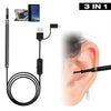 3 In 1 USB Ear Cleaning Endoscope Visual Earpick with HD Camera Otoscope Cleaner