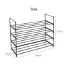 UK 4 Tier Metal Shoe Rack Shelf Space Saving Storage Organiser High Quality