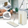 360° Flat Squeeze Microfiber Mop & Bucket Set Home Floor Tiles Cleaning +10 Pads