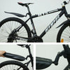 2pcs Bicycle Mud Guard Set Mountain Bike Mudguards MTB Front Rear Fenders Wings (Black)