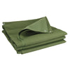 Heavy Duty Tarpaulin Waterproof Sheet Thick Army Green Tarp Ground Canvas Cover