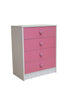 Kids Chest of Drawers Childrens Bedroom Furniture Storage Cabinet 4 Draws -