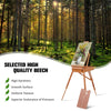 Folding Wooden Easel Adjustable Tripod Easel Stand for Indoor Outdoor Painting
