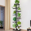 Industrial Bookshelf 6Tier Ladder Shelf Plant Display Rack Storage Shelving Unit