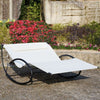 Rocking Double Sun Lounger Day Bed Outdoor Chaise Hammock Garden Patio Furniture